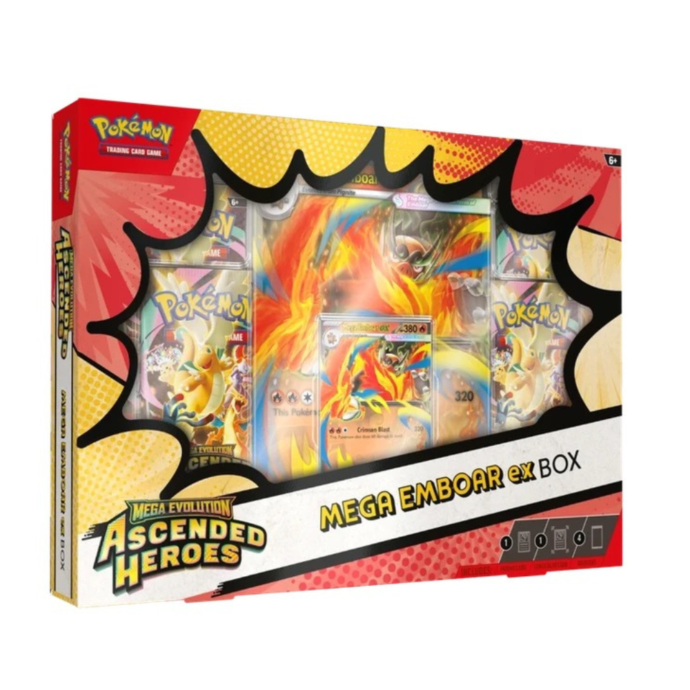 Pokémon Ascended Heroes Mega Emboar ex Box