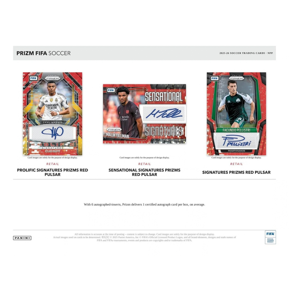 Panini Prizm FIFA 2026 Retail Box