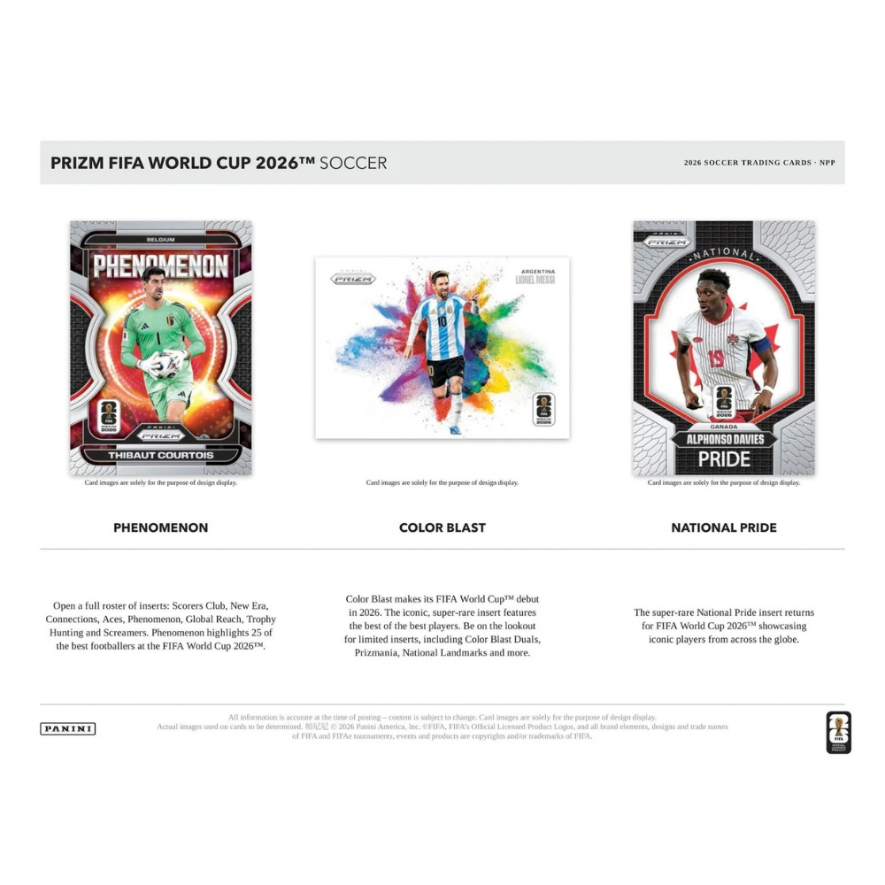 Panini Prizm World Cup 2026 Mega Box