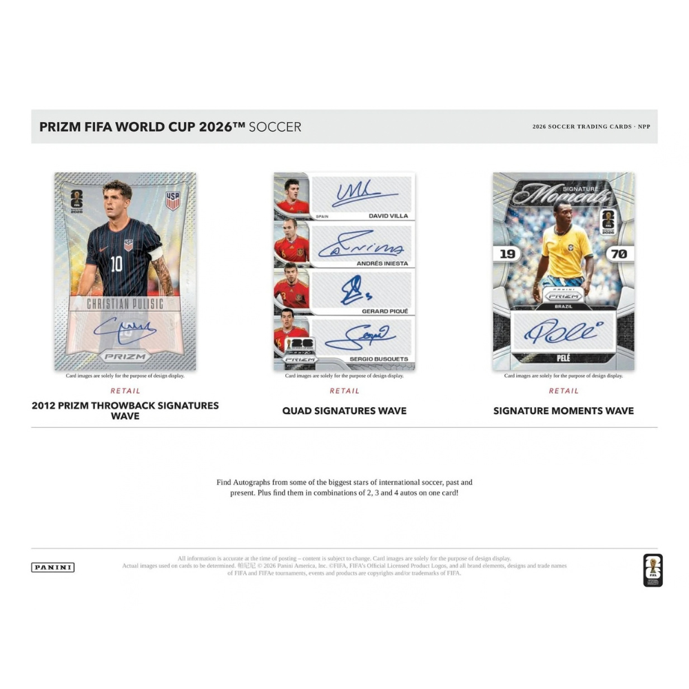 Panini Prizm World Cup 2026 Mega Box