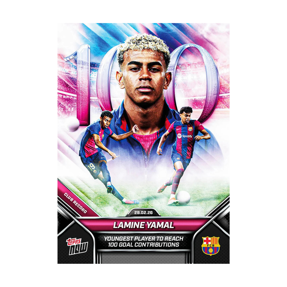 Topps Now Lamine Yamal Youngest Player